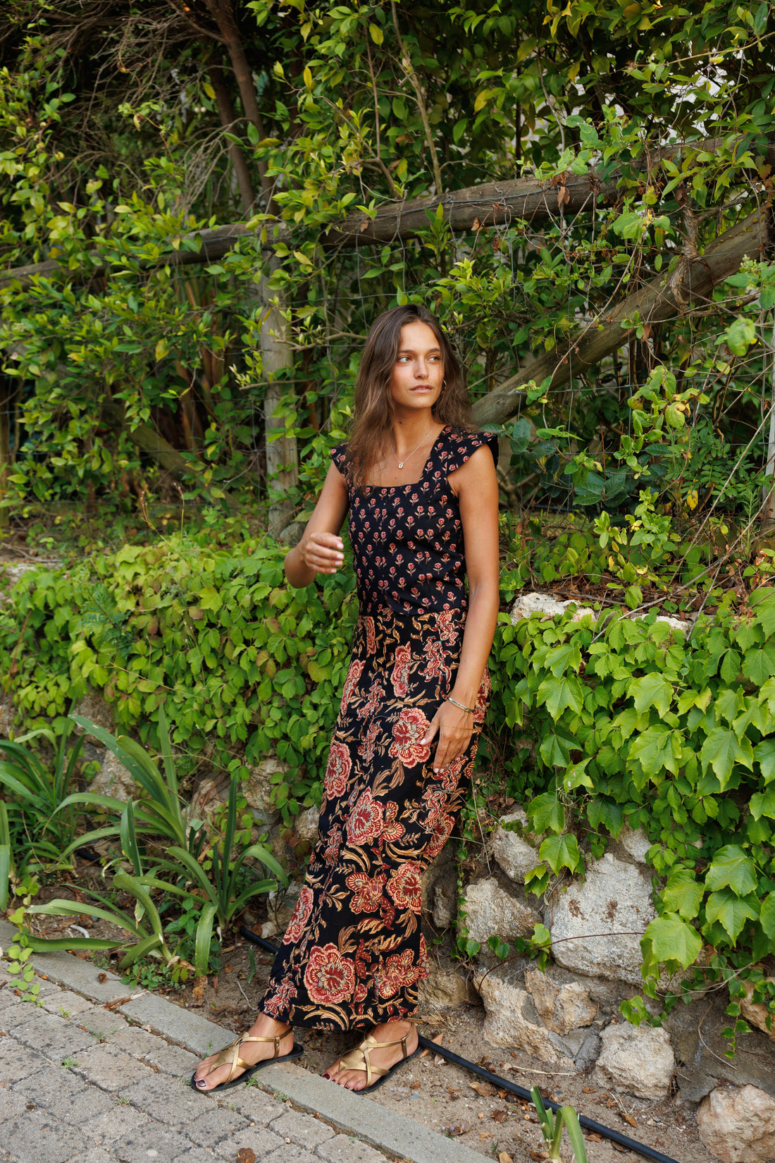 FALDA ALGODÓN NEGRA