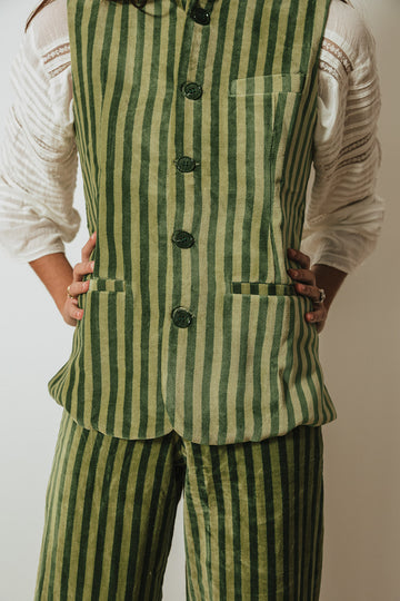 GILET EN VELOURS NOIR