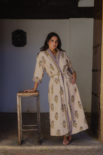KIMONO RAYAS VERDE MALVA