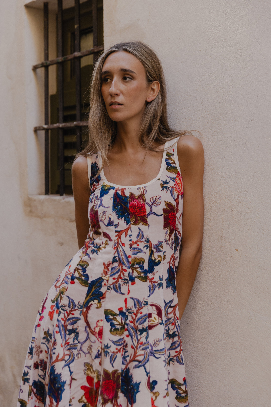 VESTIDO TERCIOPELO BEIGE