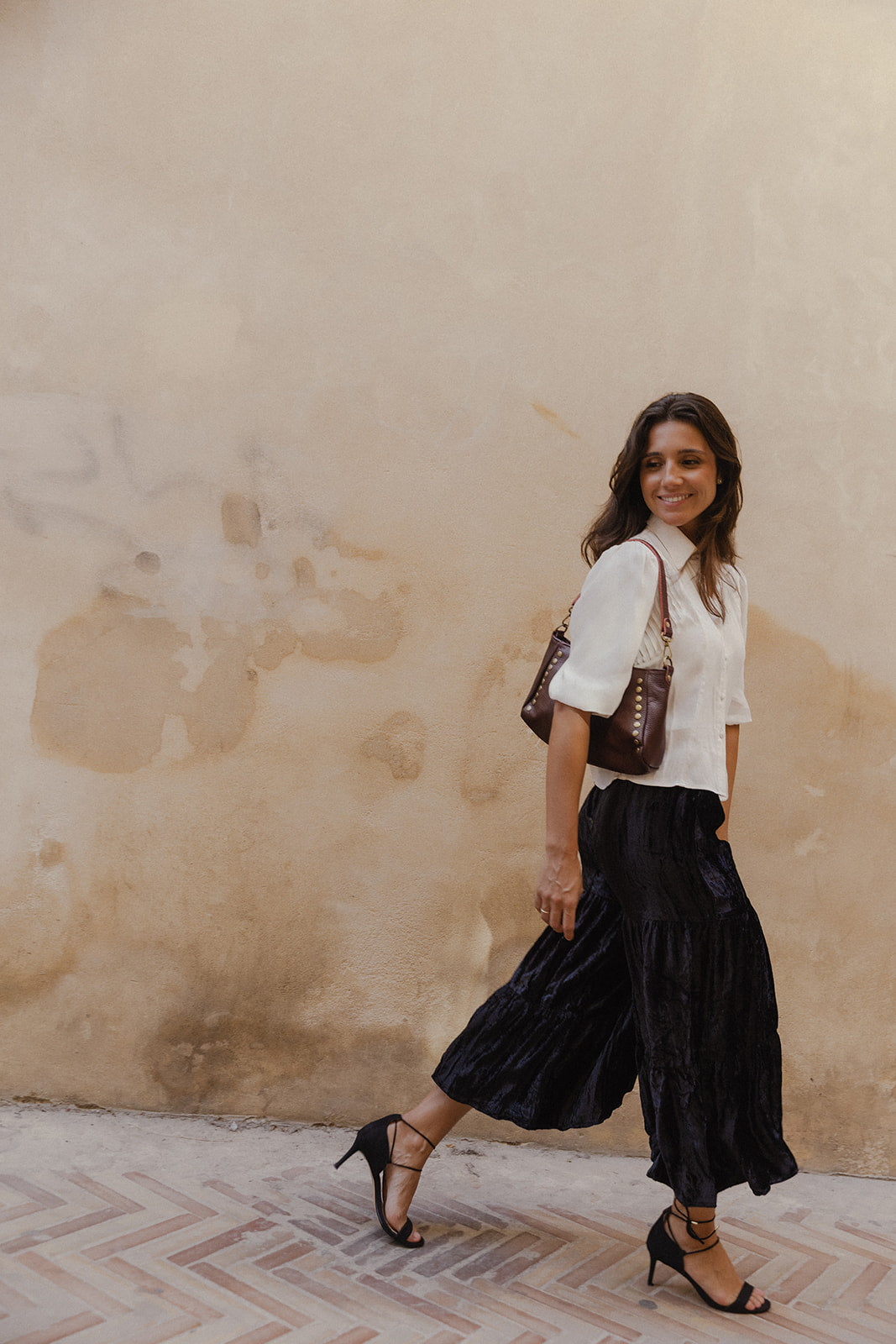 FALDA PANTALÓN TERCIOPELO NEGRO