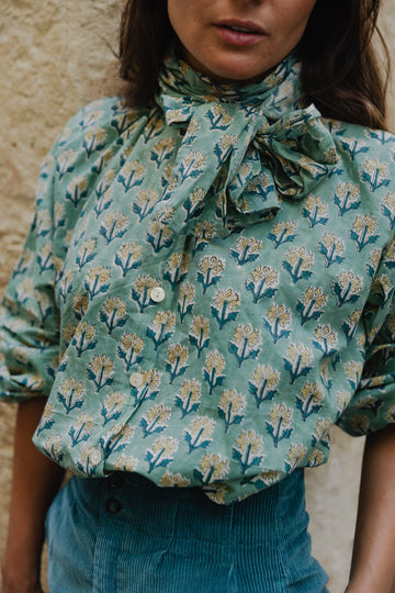 BROWN IKAT SHIRT
