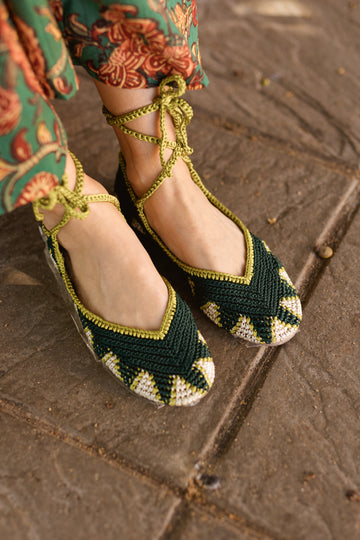 BAILARINA CROCHET VERDE - PISTACHO