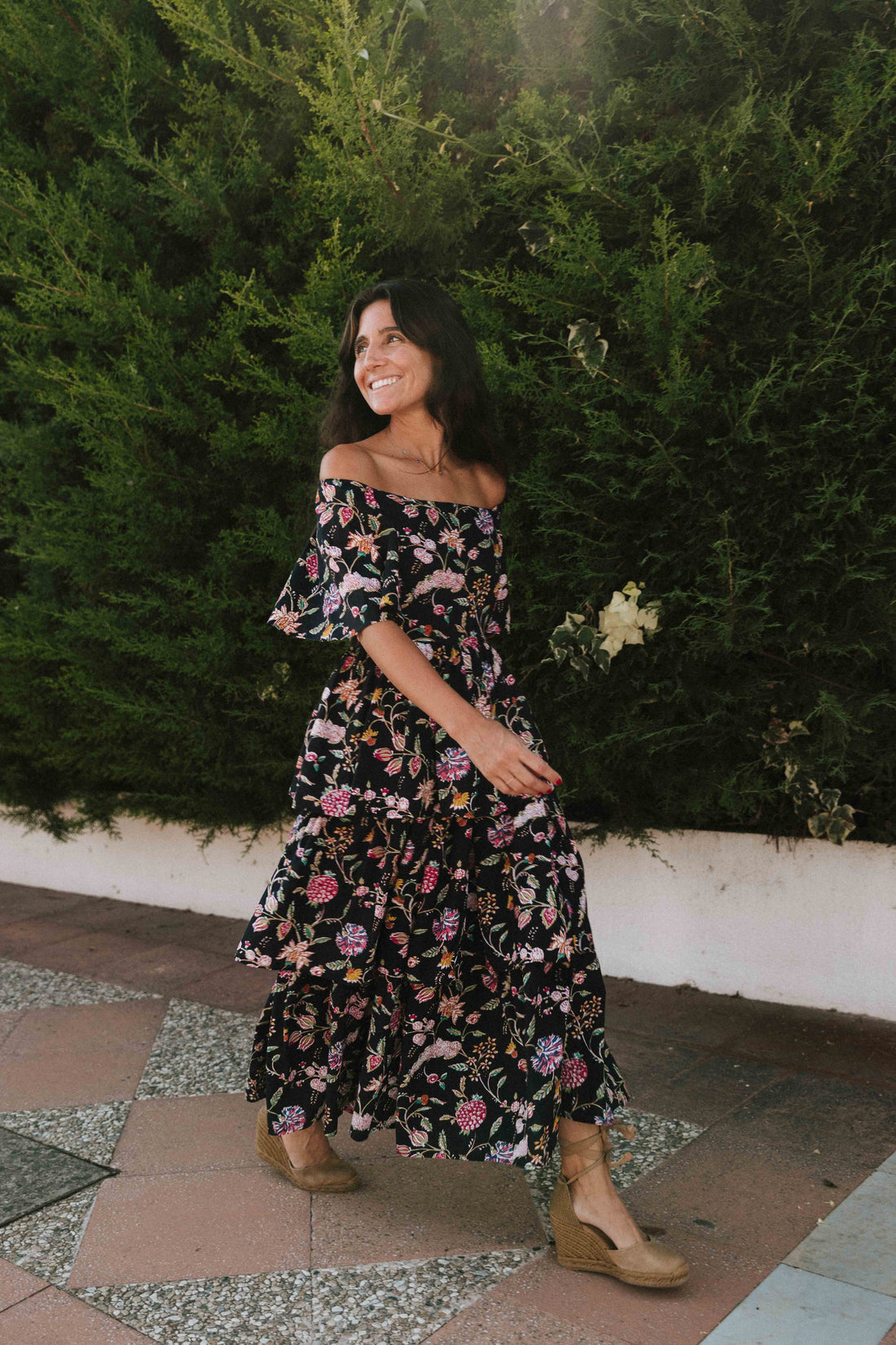 ROBE EN VELOURS BLEU