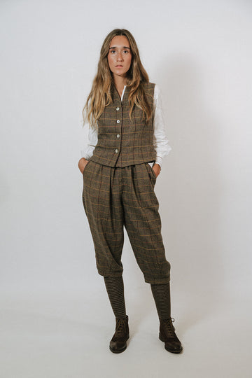 PANTALÓN ESPIGA MARRÓN