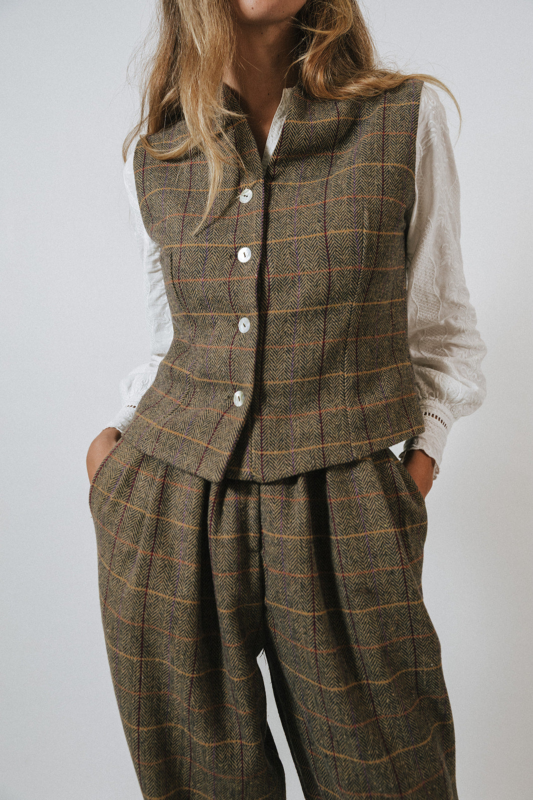 CHALECO ESPIGA MARRÓN