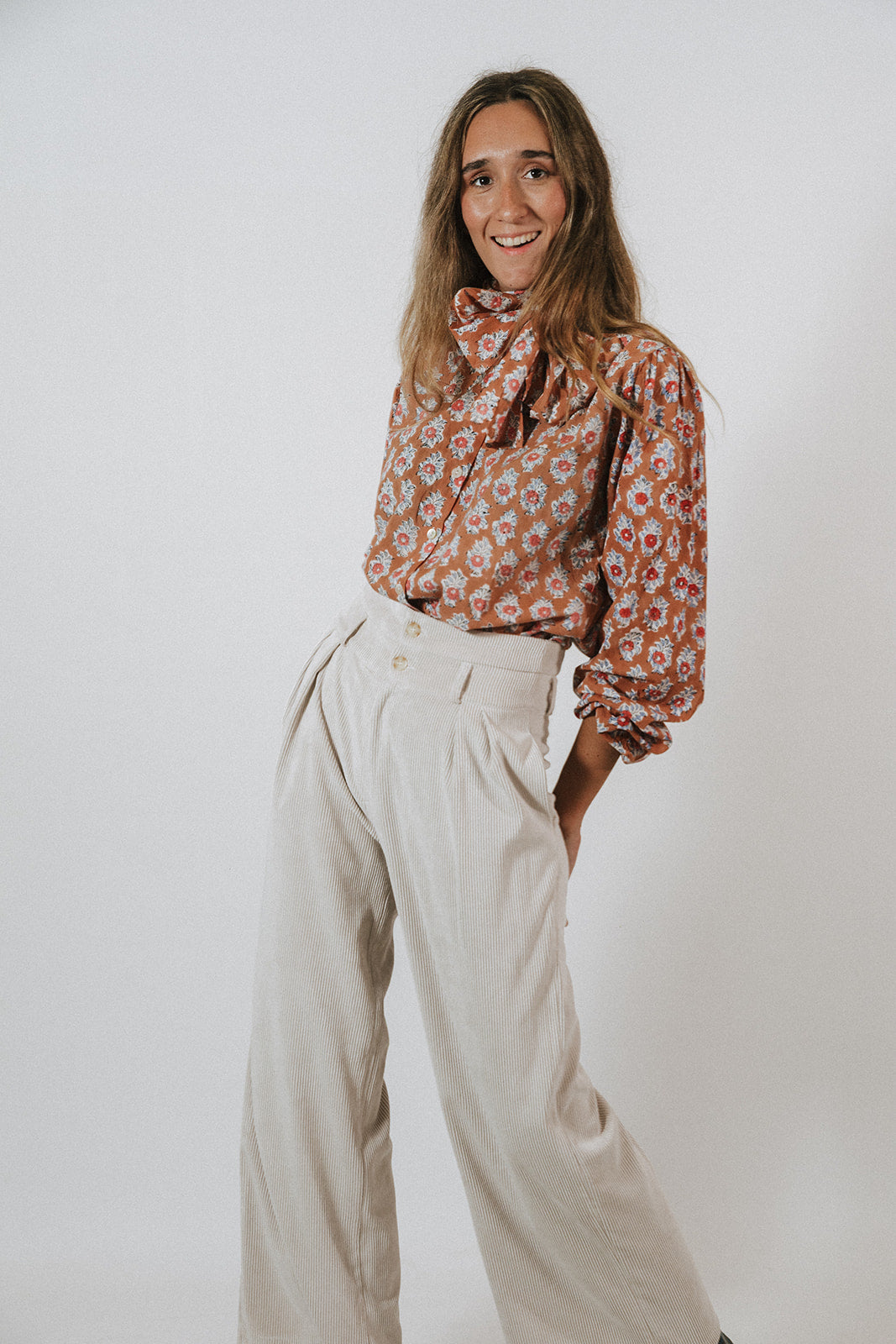 PANTALÓN PANA BEIGE