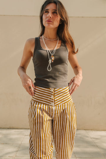 PANTALÓN RAYAS VERDE