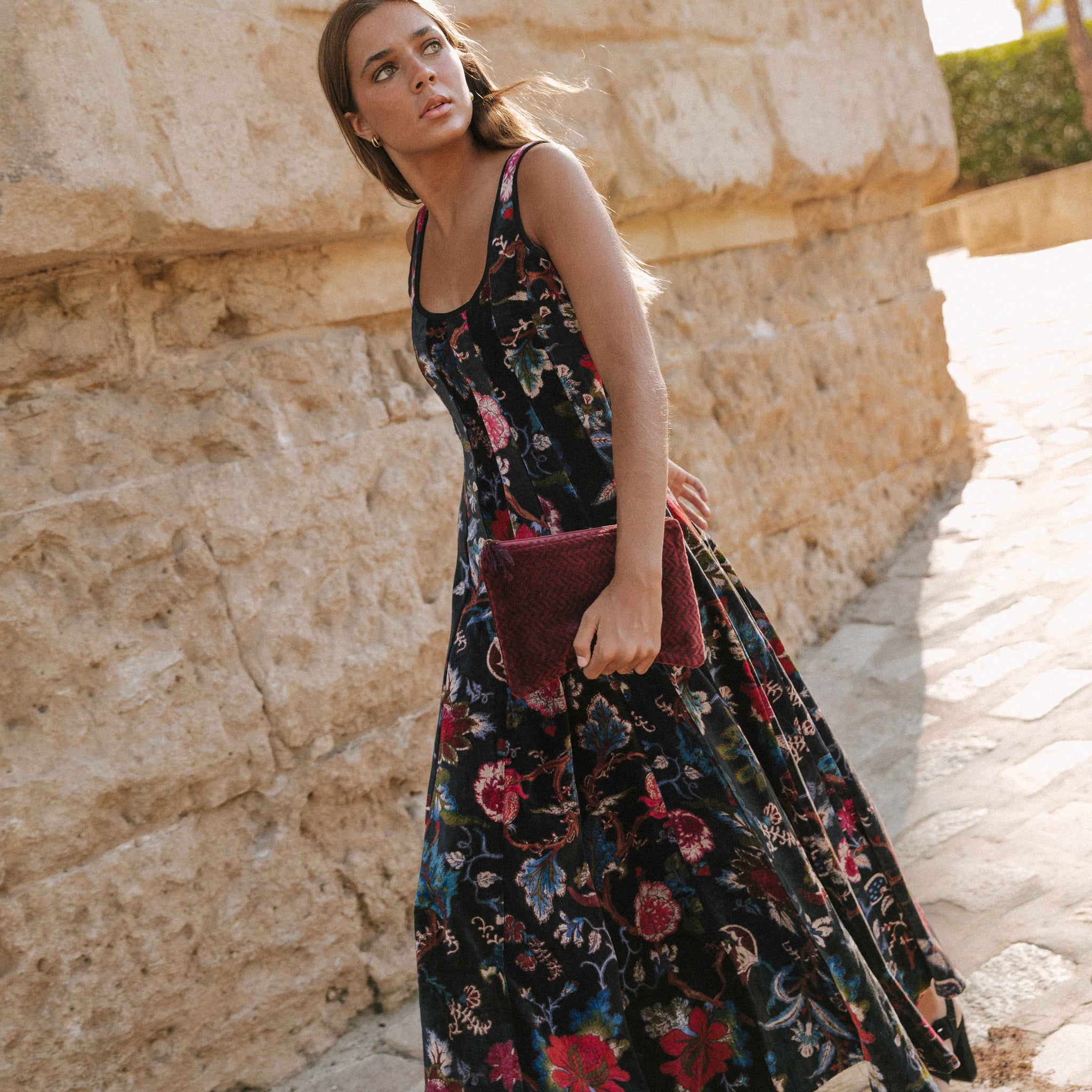 VESTIDO TERCIOPELO NEGRO