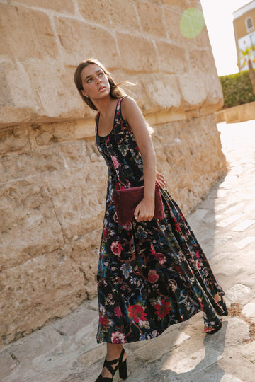 VESTIDO TERCIOPELO NEGRO