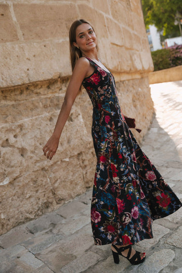 VESTIDO TERCIOPELO NEGRO